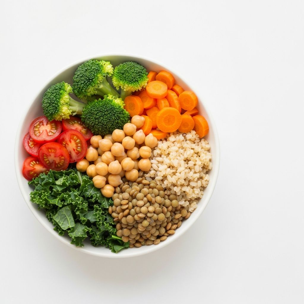 Raznolik obrok s zelenjavo in žitaricami